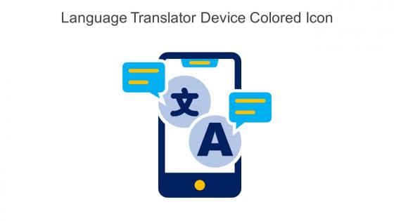Language Translator Device Colored Icon In Powerpoint Pptx Png And Editable Eps Format