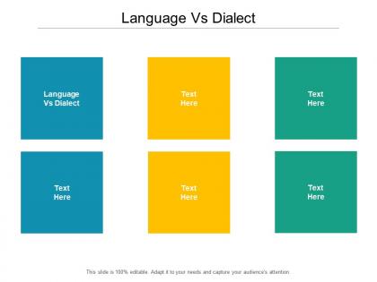 Language vs dialect ppt powerpoint presentation summary topics cpb