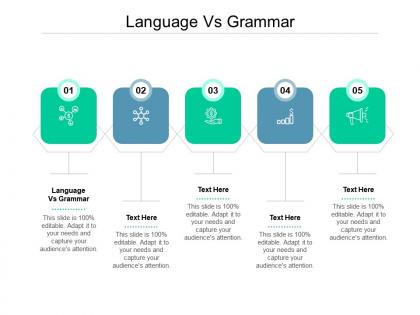 Language vs grammar ppt powerpoint presentation inspiration background cpb
