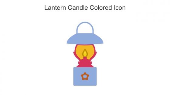 Lantern Candle Colored Icon In Powerpoint Pptx Png And Editable Eps Format