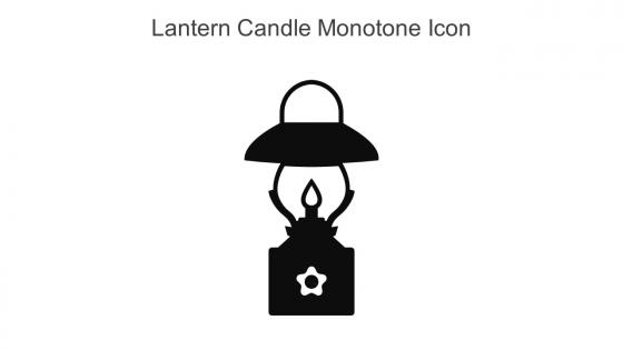 Lantern Candle Monotone Icon In Powerpoint Pptx Png And Editable Eps Format
