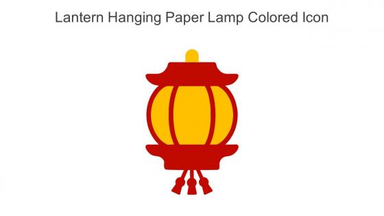 Lantern Hanging Paper Lamp Colored Icon In Powerpoint Pptx Png And Editable Eps Format