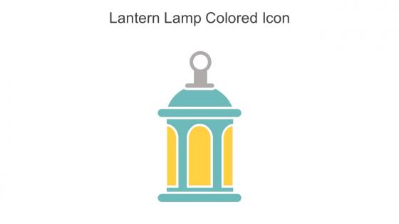 Lantern Lamp Colored Icon In Powerpoint Pptx Png And Editable Eps Format