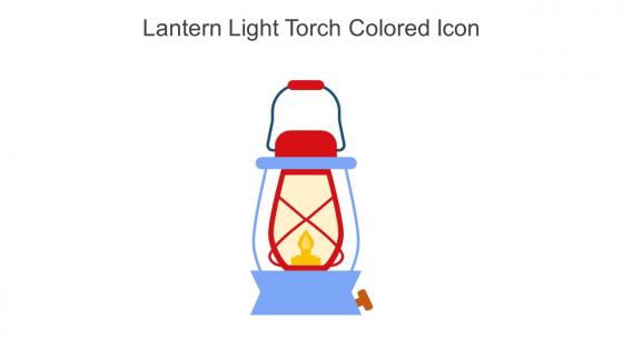 Lantern Light Torch Colored Icon In Powerpoint Pptx Png And Editable Eps Format