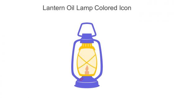 Lantern Oil Lamp Colored Icon In Powerpoint Pptx Png And Editable Eps Format