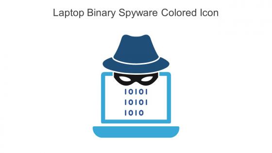 Laptop Binary Spyware Colored Icon In Powerpoint Pptx Png And Editable Eps Format