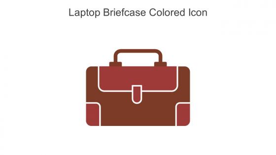 Laptop Briefcase Colored Icon In Powerpoint Pptx Png And Editable Eps Format