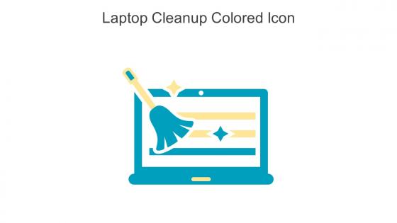 Laptop Cleanup Colored Icon In Powerpoint Pptx Png And Editable Eps Format