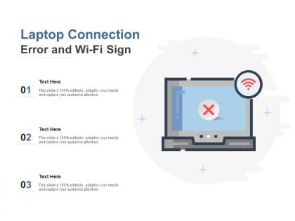 Laptop connection error and wi fi sign