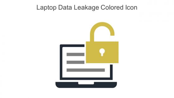 Laptop Data Leakage Colored Icon In Powerpoint Pptx Png And Editable Eps Format