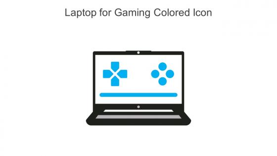 Laptop For Gaming Colored Icon In Powerpoint Pptx Png And Editable Eps Format