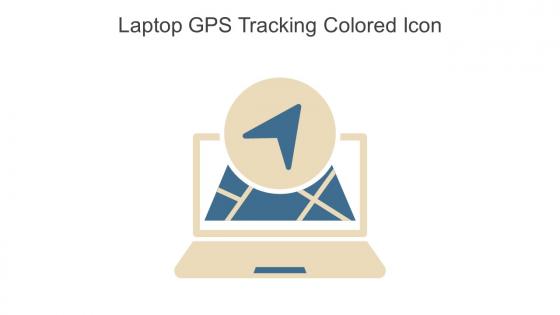 Laptop GPS Tracking Colored Icon In Powerpoint Pptx Png And Editable Eps Format