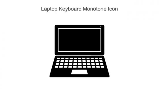 Laptop Keyboard Monotone Icon