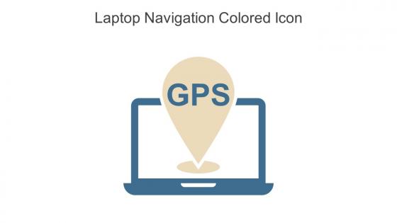 Laptop Navigation Colored Icon In Powerpoint Pptx Png And Editable Eps Format