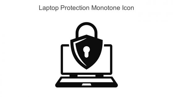 Laptop Protection Monotone Icon In Powerpoint Pptx Png And Editable Eps Format
