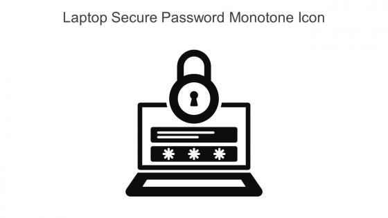 Laptop Secure Password Monotone Icon In Powerpoint Pptx Png And Editable Eps Format