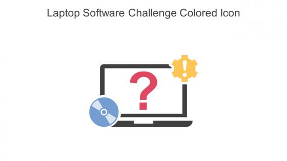 Laptop Software Challenge Colored Icon In Powerpoint Pptx Png And Editable Eps Format
