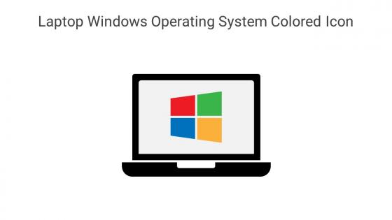 Laptop Windows Operating System Colored Icon In Powerpoint Pptx Png And Editable Eps Format