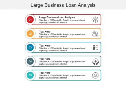 Large business loan analysis ppt powerpoint presentation inspiration information cpb