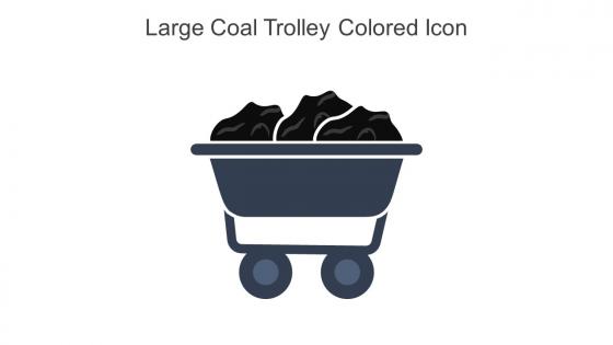 Large Coal Trolley Colored Icon In Powerpoint Pptx Png And Editable Eps Format