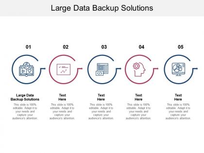 Large data backup solutions ppt powerpoint presentation infographics model cpb