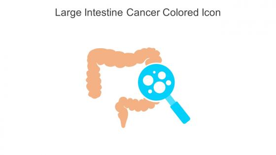 Large Intestine Cancer Colored Icon In Powerpoint Pptx Png And Editable Eps Format