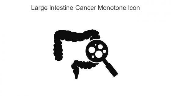 Large Intestine Cancer Monotone Icon In Powerpoint Pptx Png And Editable Eps Format