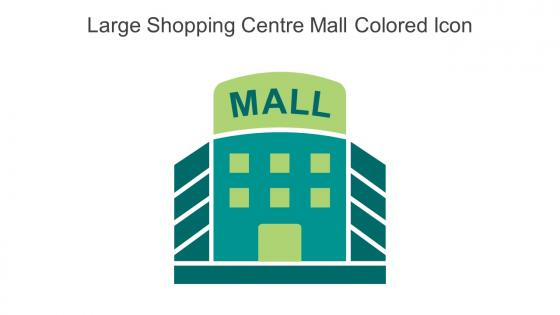 Large Shopping Centre Mall Colored Icon In Powerpoint Pptx Png And Editable Eps Format