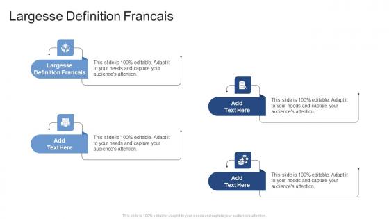 Largesse Definition Francais In Powerpoint And Google Slides Cpb
