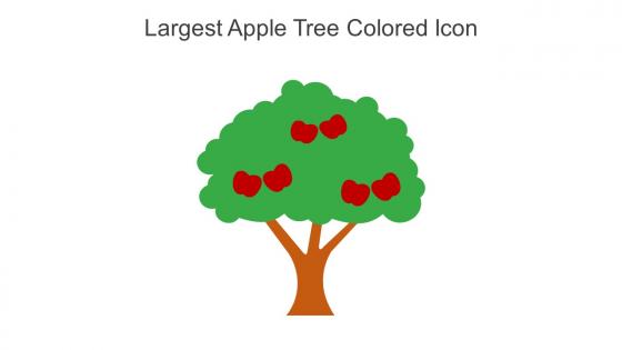 Largest Apple Tree Colored Icon In Powerpoint Pptx Png And Editable Eps Format