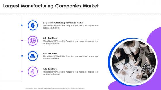 Largest Manufacturing Companies Market In Powerpoint And Google Slides Cpb