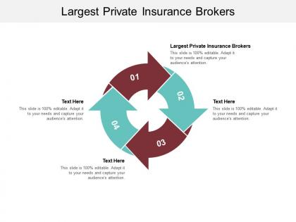 Largest private insurance brokers ppt powerpoint presentation layouts icon cpb
