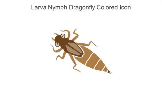 Larva Nymph Dragonfly Colored Icon In Powerpoint Pptx Png And Editable Eps Format