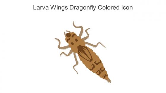 Larva Wings Dragonfly Colored Icon In Powerpoint Pptx Png And Editable Eps Format