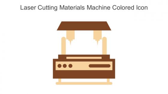 Laser Cutting Materials Machine Colored Icon In Powerpoint Pptx Png And Editable Eps Format