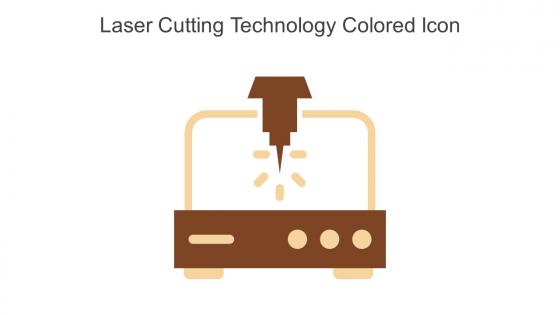 Laser Cutting Technology Colored Icon In Powerpoint Pptx Png And Editable Eps Format