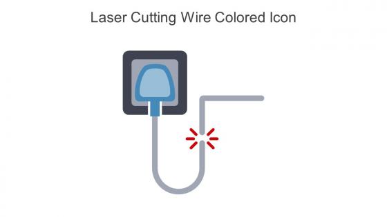 Laser Cutting Wire Colored Icon In Powerpoint Pptx Png And Editable Eps Format