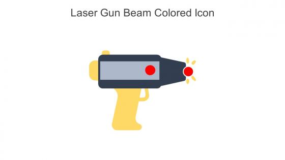 Laser Gun Beam Colored Icon In Powerpoint Pptx Png And Editable Eps Format