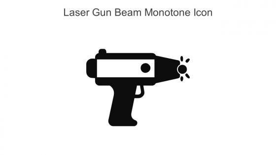 Laser Gun Beam Monotone Icon In Powerpoint Pptx Png And Editable Eps Format