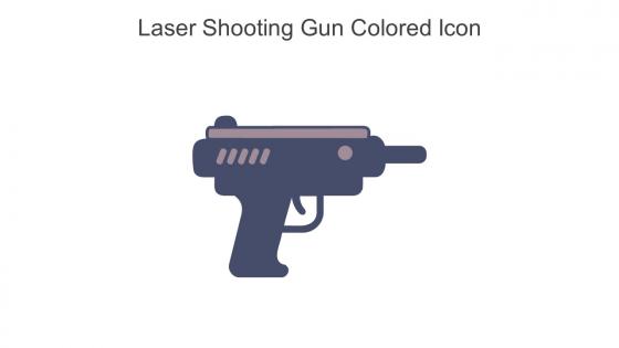 Laser Shooting Gun Colored Icon In Powerpoint Pptx Png And Editable Eps Format