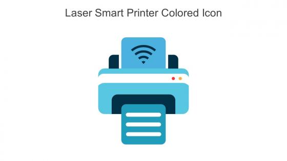 Laser Smart Printer Colored Icon In Powerpoint Pptx Png And Editable Eps Format