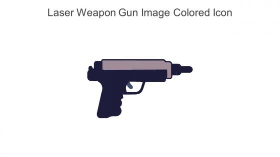 Laser Weapon Gun Image Colored Icon In Powerpoint Pptx Png And Editable Eps Format