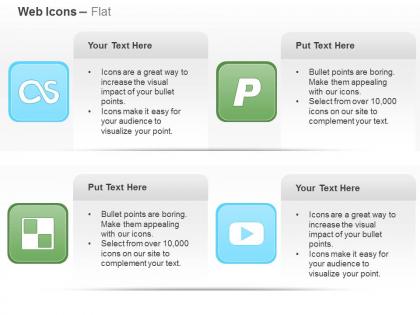Lastfm paypal delicious you tube ppt icons graphics