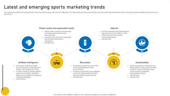 Latest And Emerging Sports Sports Event Marketing Plan Strategy SS V
