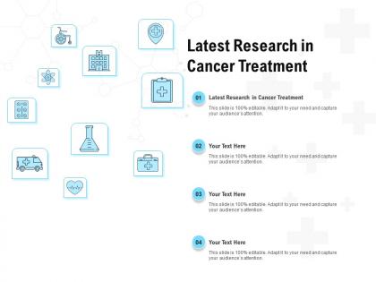 Latest research in cancer treatment ppt powerpoint presentation summary examples