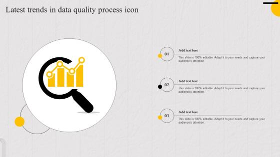Latest Trends In Data Quality Process Icon