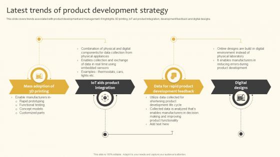 Latest Trends Of Product Development Strategy Implementing Product And Market Development Strategy SS