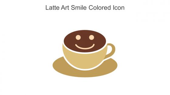Latte Art Smile Colored Icon In Powerpoint Pptx Png And Editable Eps Format