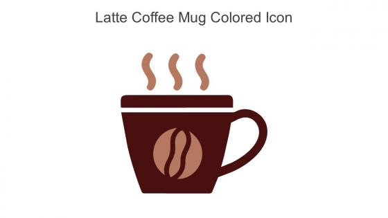 Latte Coffee Mug Colored Icon In Powerpoint Pptx Png And Editable Eps Format