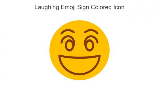 Laughing Emoji Sign Colored Icon In Powerpoint Pptx Png And Editable Eps Format